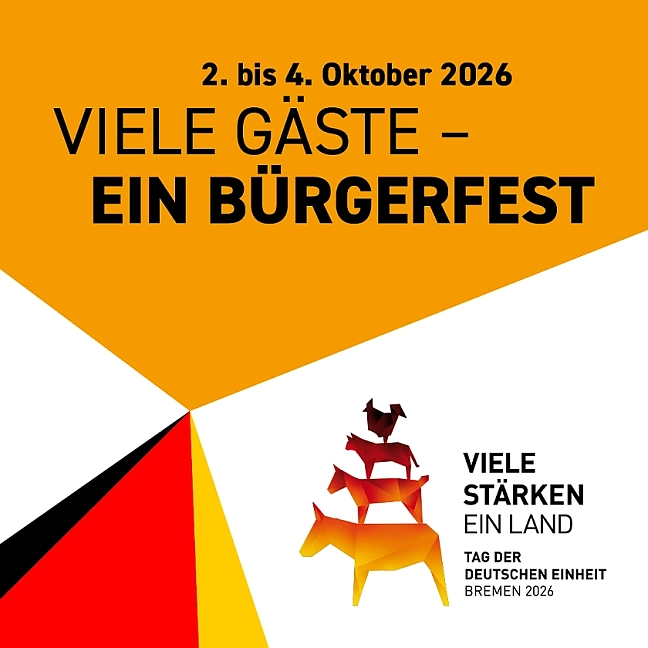 Banner zum Tag der Deutschen Einheit